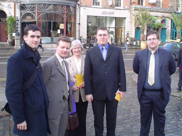 From left: Councillor Ryan Meade, Trevor Sargent TD, Catherine Ansbro, Colm Mac C&aacute;rtaigh and Adrian Colley