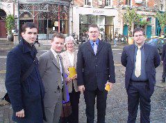 From left: Councillor Ryan Meade, Trevor Sargent TD, Catherine Ansbro, Colm Mac Cártaigh and Adrian Colley